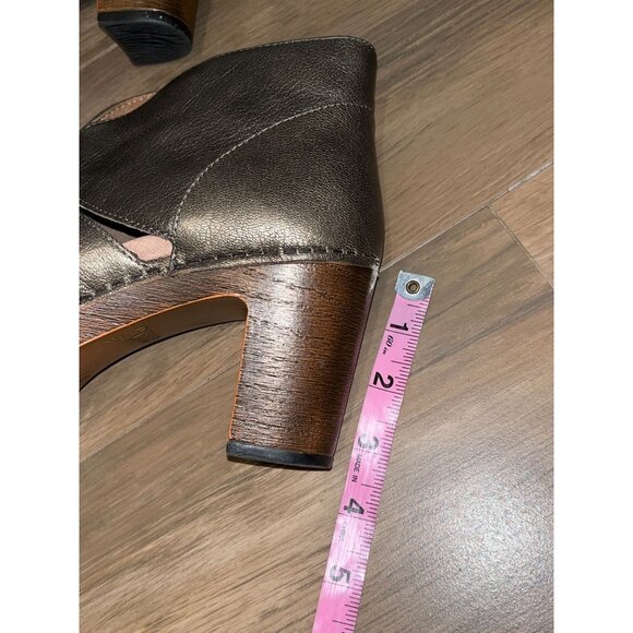 Dansko Women's Peep-Toe Heels in Metallic Brown - Picture 8 of 11